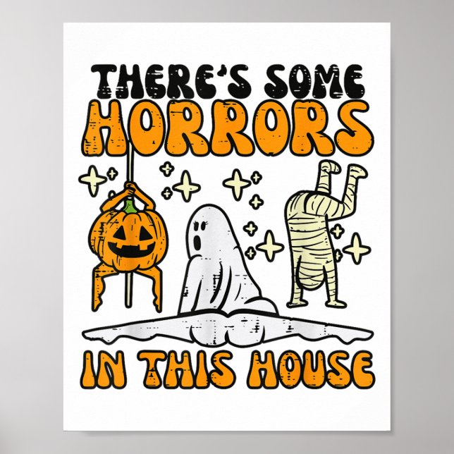 Póster Hay Algunos Horrores En Esta Casa Gracioso Cha De  (Frente)