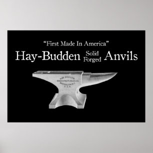 Póster Hay-Budden Anvil Vintage