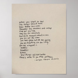 Póster Hay Más Para Ti Que Ayer - Un Poema