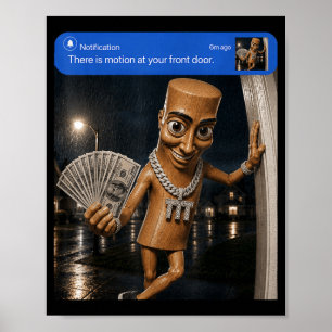 Póster Hay Movimiento En La Parte Delantera Tung Tung Tun