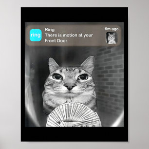 Póster Hay movimiento en la puerta principal meme diverti