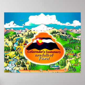 Póster Hay muchas cosas que disfrutar en Colorado