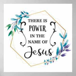 Póster Hay poder en el nombre de Jesús