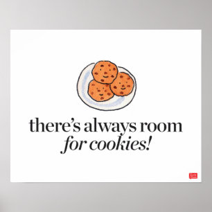 Póster Hay siempre sitio para las galletas