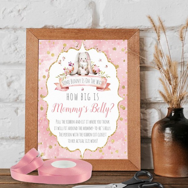 Póster ¡Hay Un Conejo En Camino! Juego Baby Shower (Subido por el creador)
