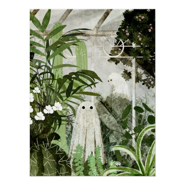 Póster Hay un fantasma en el Greenhouse de nuevo... (Anverso)