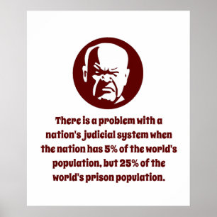 Póster Hay un problema con el sistema judicial de una nac