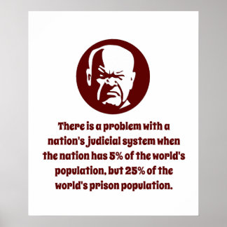 Póster Hay un problema con el sistema judicial de una nac