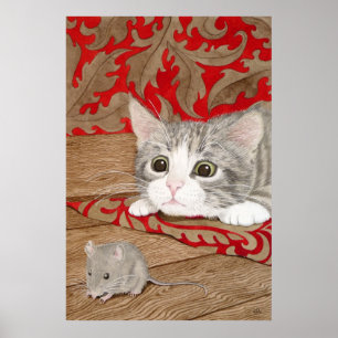 Póster ¡Hay un ratón en la casa!