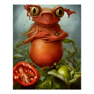 Póster Hay una criatura en mi ensalada