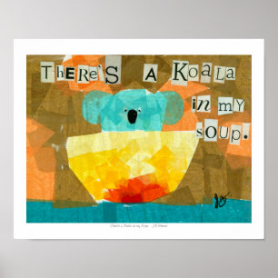Póster Hay una koala en mi sopa