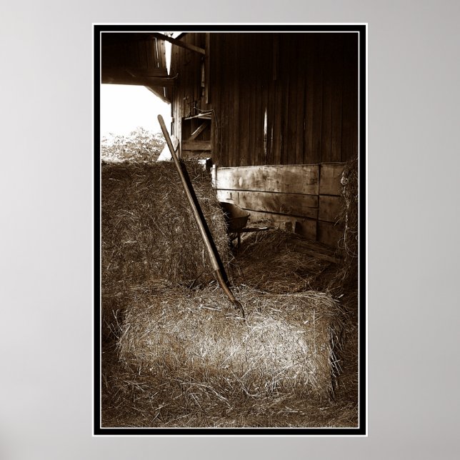 Póster Hay y horquilla (Frente)