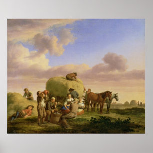 Póster Haymakers descansando en un campo