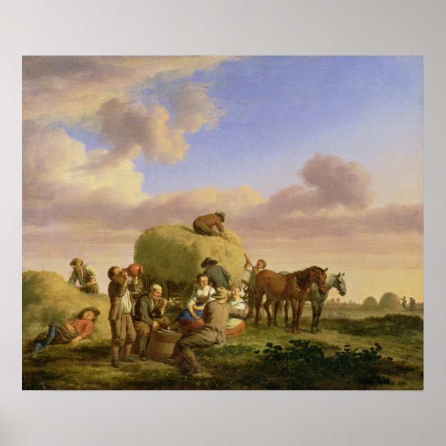 Póster Haymakers descansando en un campo (Frente)