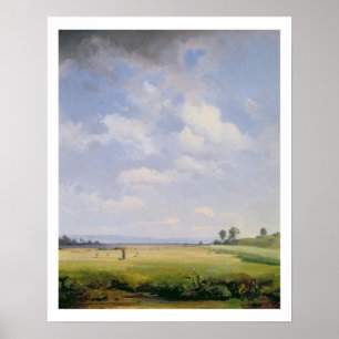 Póster Haymaking, 1838 (aceite sobre lienzo)
