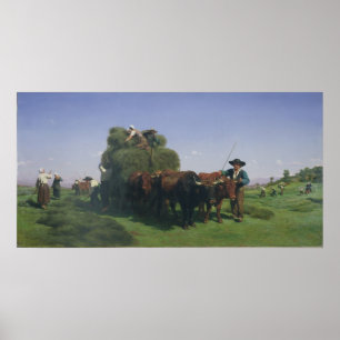 Póster Haymaking, Auvergne