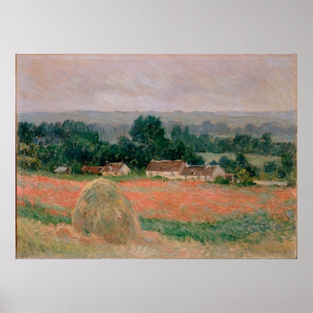 Póster Haystack en Giverny (Frente)