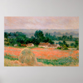 Póster Haystack en Giverny - Claude Monet - 1886