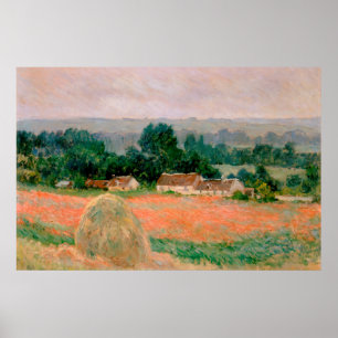 Póster Haystack en Giverny - Claude Monet - 1886