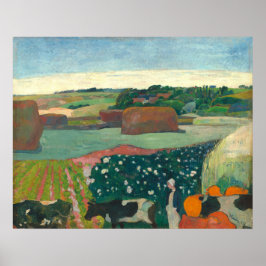 Póster Haystacks en Bretaña - Bella Artes Paul Gauguin