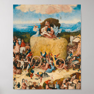 Póster Haywain Triptych - Hieronymus Bosch