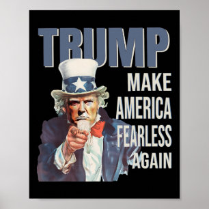 Póster Haz a América Intrépida de Nuevo Pro Trump Republi