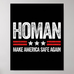 Póster Haz América Segura De Nuevo Tom Homan Divertido Pa