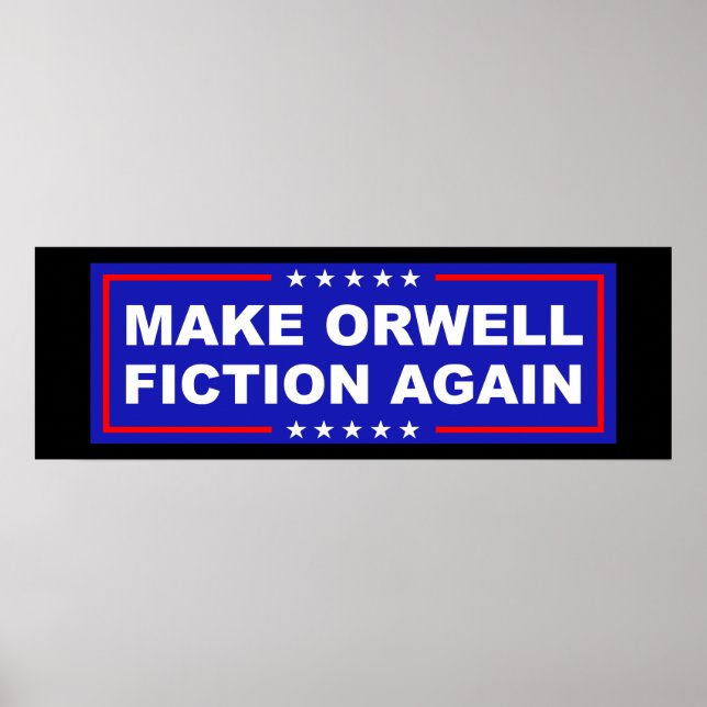 Póster Haz De Nuevo Ficción A Orwell (Frente)