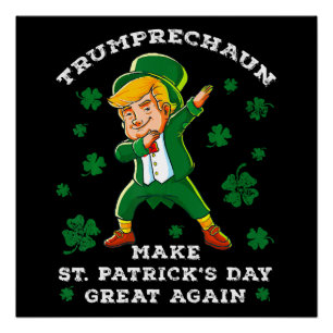 Póster Haz de nuevo genial el día de San Patricio Diverti