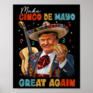 Póster Haz De Nuevo Grande El Cinco De Mayo Guitarras Tac