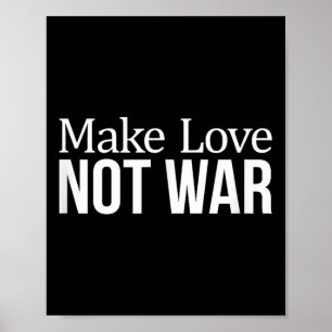 Póster Haz el amor - No la guerra -
