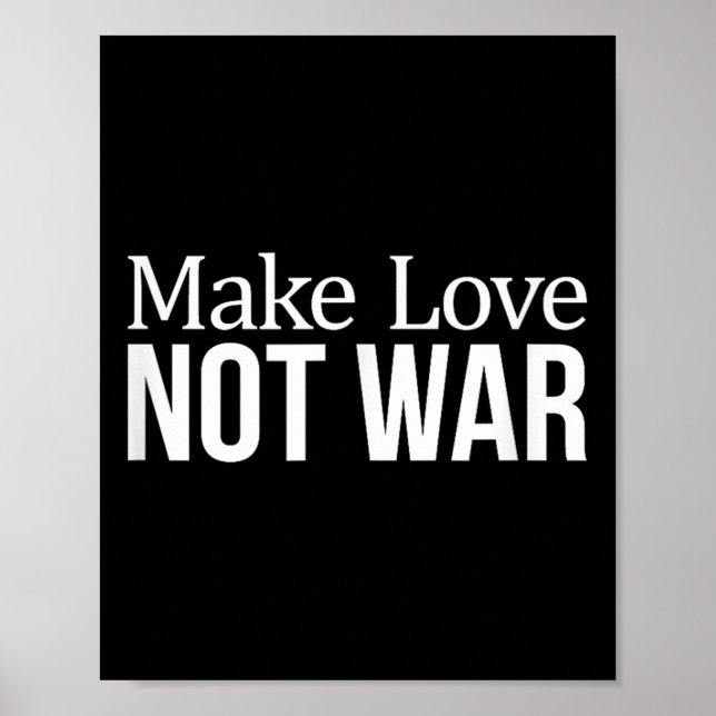 Póster Haz el amor - No la guerra -  (Frente)