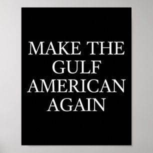 Póster Haz El Golfo Americano De Nuevo Trump Divertido Go