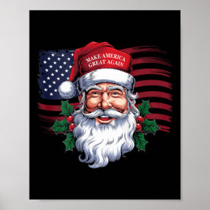 Póster Haz grande a los Navidades de nuevo Navidad Trump