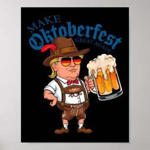 Póster Haz grande de nuevo divertido festival de cerveza 