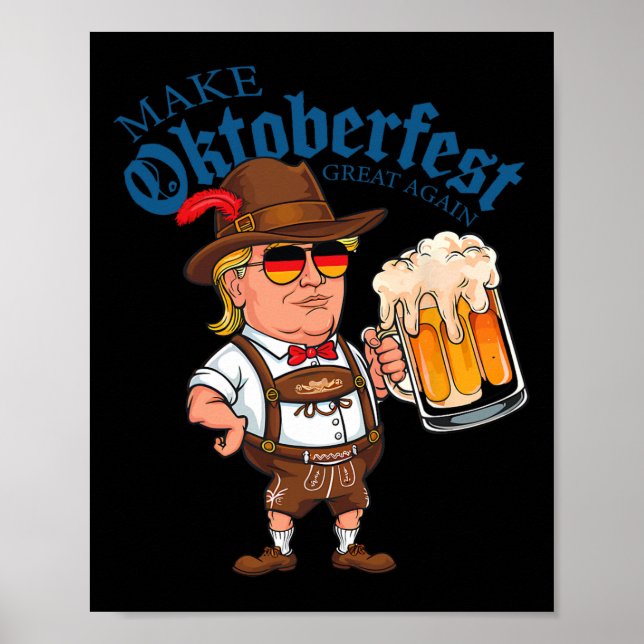 Póster Haz grande de nuevo divertido festival de cerveza  (Frente)