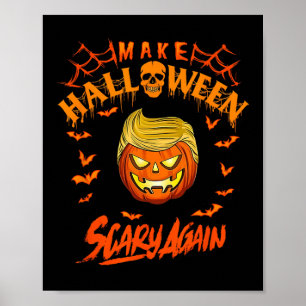 Póster Haz Halloween Atroz De Nuevo Divertido Trump