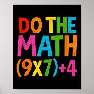 Póster Haz Las Matemáticas 67 Meme 6 7 Divertido Seis Sie