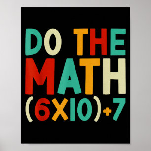 Póster Haz Las Matemáticas 67 Meme 6 7 Seis Siete Hombres
