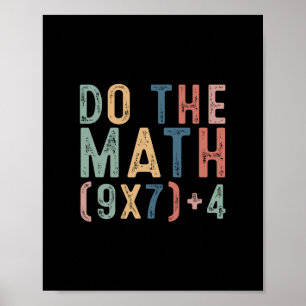 Póster Haz Las Matemáticas 67 Meme Divertido Seis Siete H