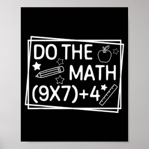 Póster Haz Las Matemáticas 67 Meme Divertido Seis Siete H