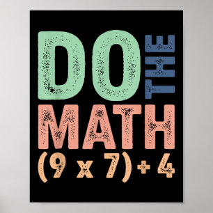 Póster Haz Las Matemáticas 67 Meme Divertido Seis Siete P