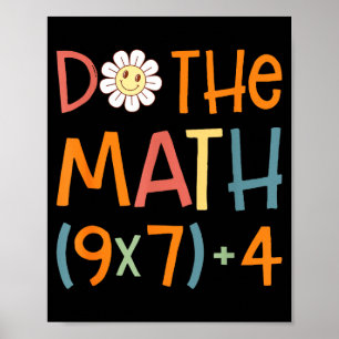 Póster Haz Las Matemáticas 67 Meme Divertido Seis Siete P