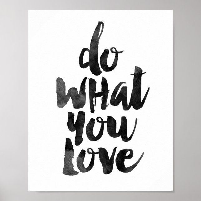 Póster Haz lo que amas (Frente)