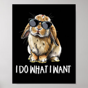 Póster Haz Lo Que Quiero Mini Holland Lop Bunny Rabbit Lo