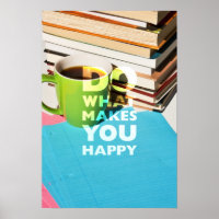Haz lo que te hace feliz, café, libros y papel