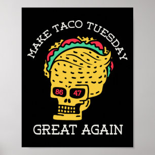 Póster Haz que el martes de taco sea genial de nuevo dive