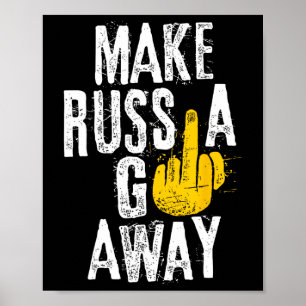 Póster Haz que Rusia se vaya
