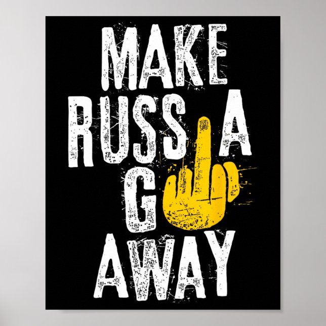 Póster Haz que Rusia se vaya (Frente)