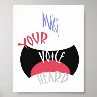 Póster Haz que tu voz escuche mini